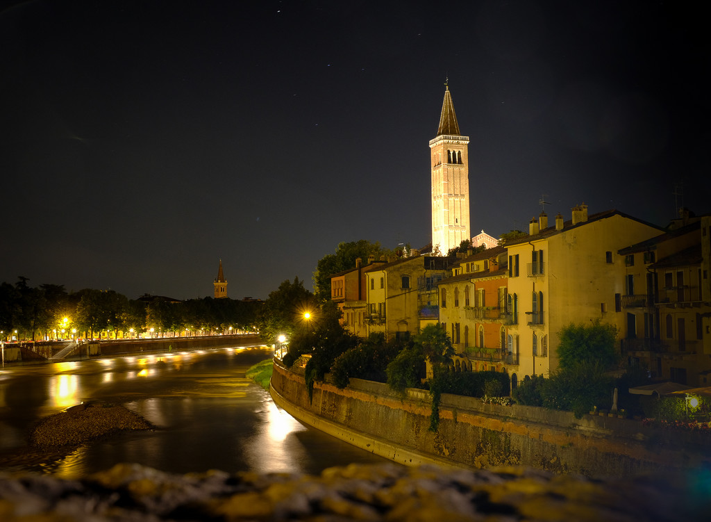 The bell tower of Sant'Anastasia by caterina