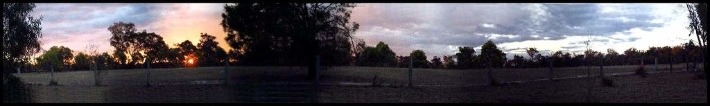 A not very good pano of the horse paddock by robz