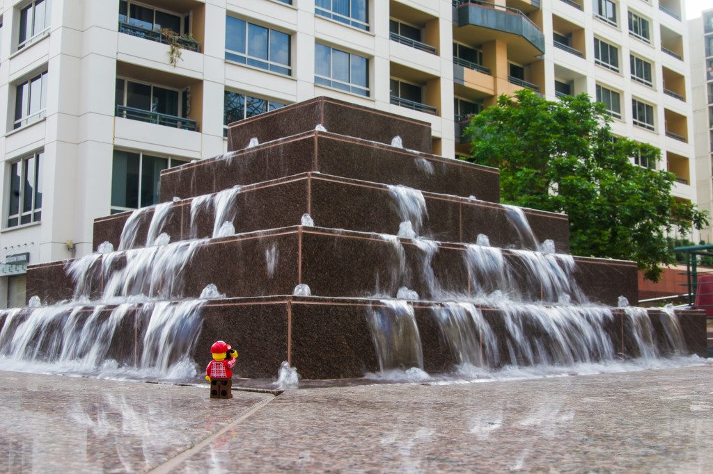 (Day 174) - Downtown Fountain  by cjphoto