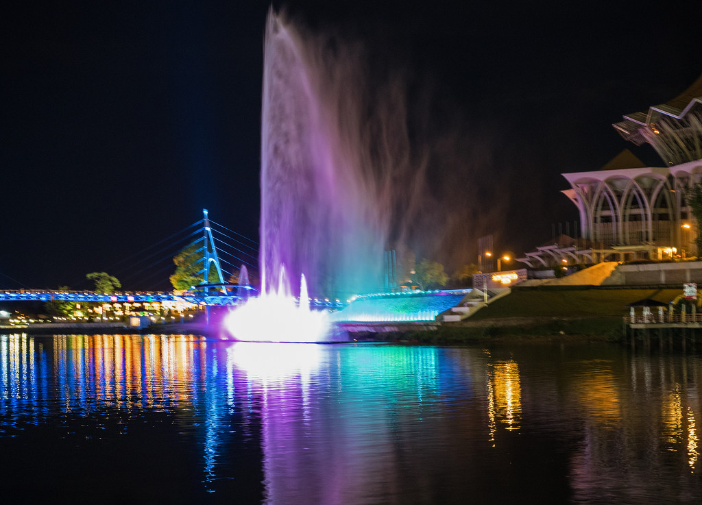 Fountains and lights by ianjb21