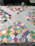 6th Aug 2019 - pinning the quilt