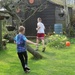 Back garden football by lellie