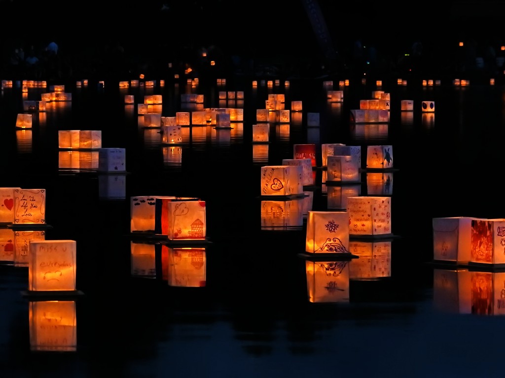 Water Lantern Festival by janeandcharlie