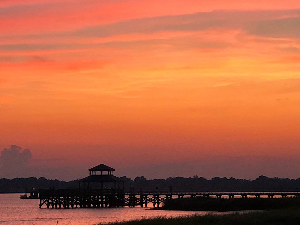 Sunset at Brittlebank Park, Charleston by congaree