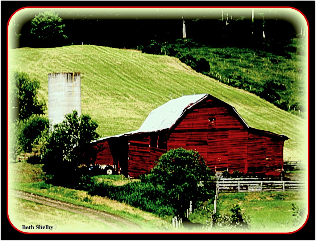 Even A Poorly Made Barn Needs Red Paint by vernabeth