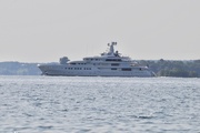 2nd Aug 2019 - Super Yacht Grace passed by our dock