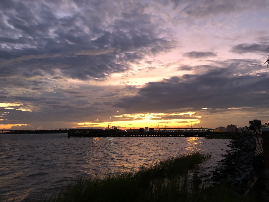 Sunset at The Battery, Charleston by congaree