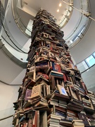 12th Aug 2019 - Tower of books featuring Lincoln