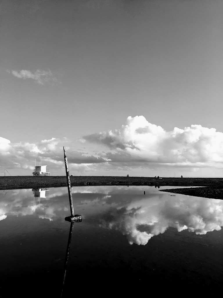 Seaton beach reflection by seanoneill