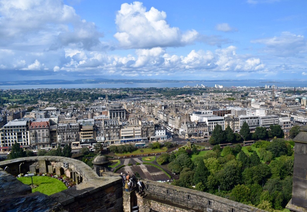 View of New Town from Edinburgh Castle  by sandlily