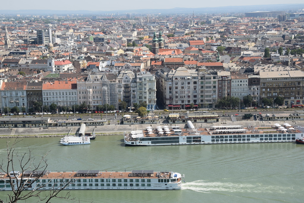 View of Pest with the Danube by kork