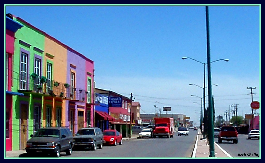 Small Town Mexico Seen in Passing by vernabeth