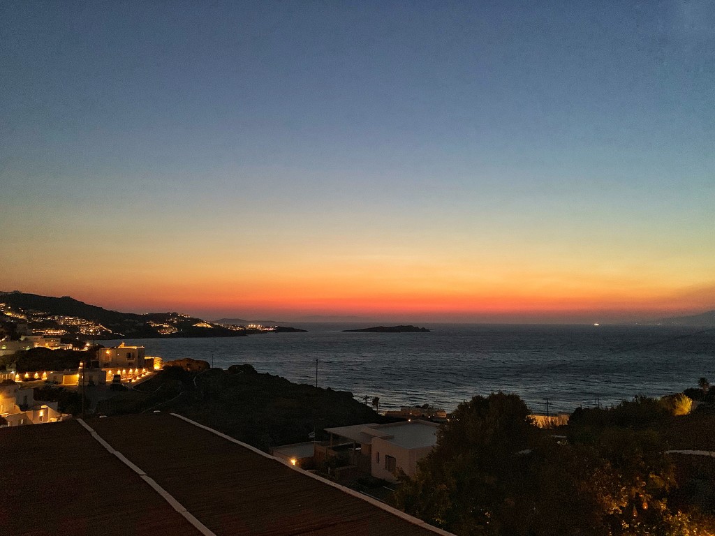 First sunset in Mykonos.  by cocobella