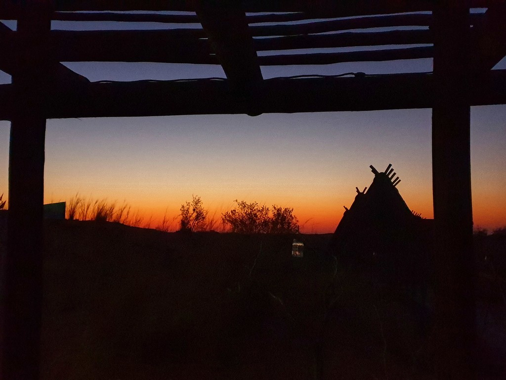 Sunrise in the Kalahari  by eleanor