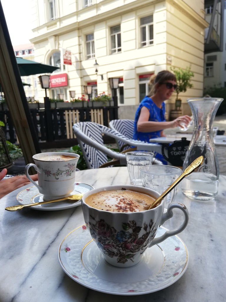 fancy coffee in Vienna by nami