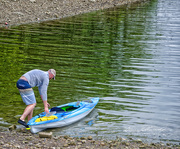 2nd Sep 2019 - Man Readies His Canoe for Boarding