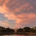 A dramatic sunset over Colonial Lake in Charleston by congaree