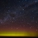 Aurora Australis at midnight by kiwinanna