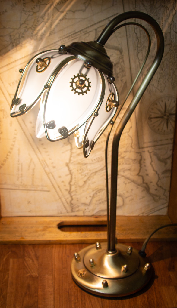 Steampunk lamp by swillinbillyflynn
