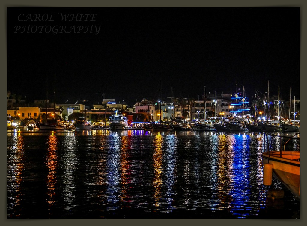 Kos Harbour,Nighttime by carolmw