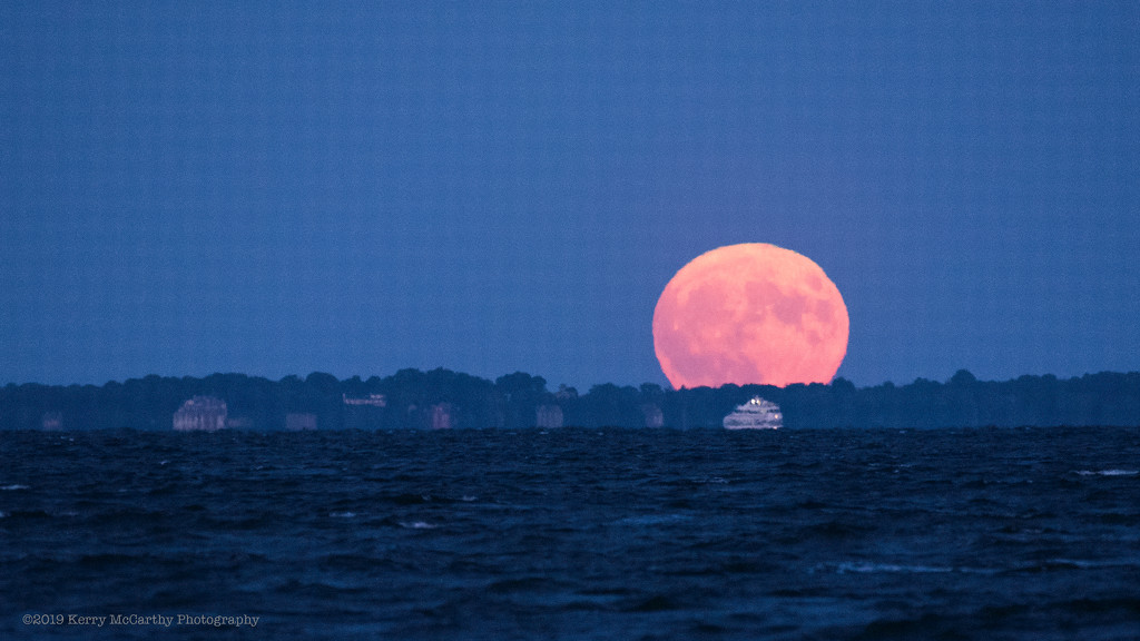 Cruising under the rising Harvest Moon by mccarth1