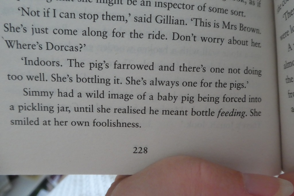 it is amazing how often books mention pigs by anniesue