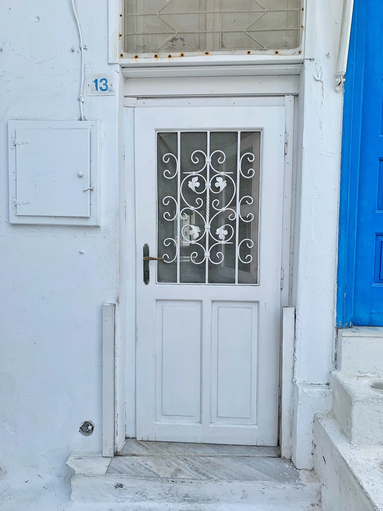 White heart on white door.  by cocobella