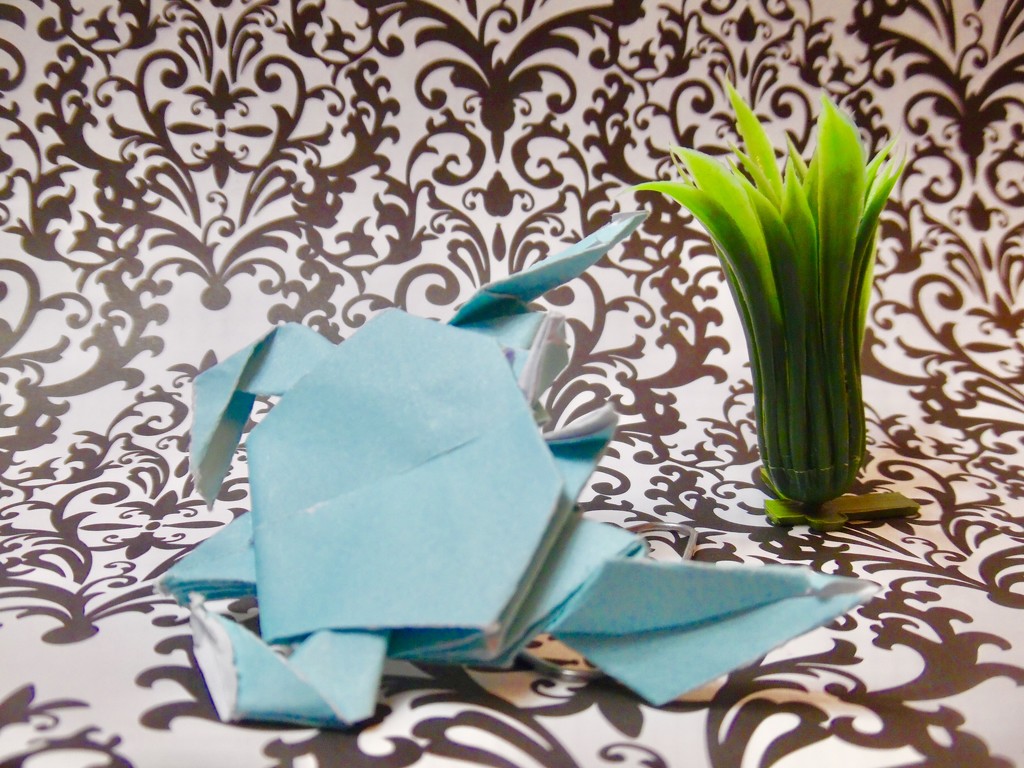 Blue Shelled Crab: Origami  by jnadonza