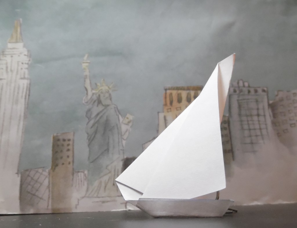 Sailing Away: Origami  by jnadonza