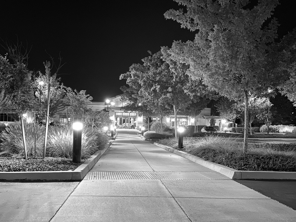 Community Center at Night by shutterbug49