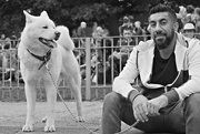 26th Sep 2019 - One Man and his Dog (Vintage Industar N61 Lens)