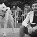 One Man and his Dog (Vintage Industar N61 Lens) by phil_howcroft