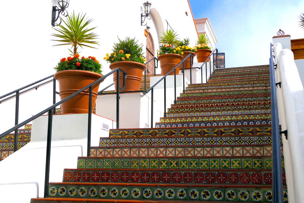 The "Spanish Steps" of Santa Barbara by redy4et
