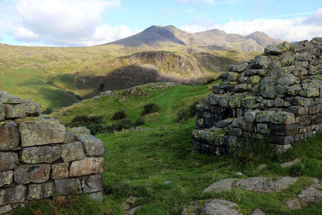 9th Sept Hardknott towards Scafell Range by valpetersen