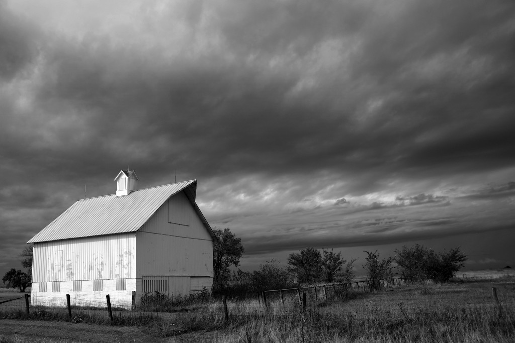 Barn in Black and White by kareenking