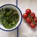 Herbs and tomatoes by brigette