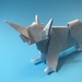 Origami: Rhino by jnadonza