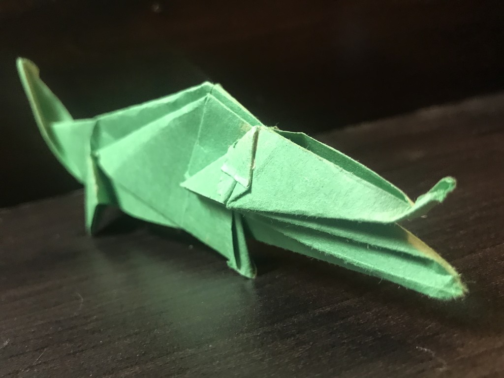 Origami: Alligator  by jnadonza