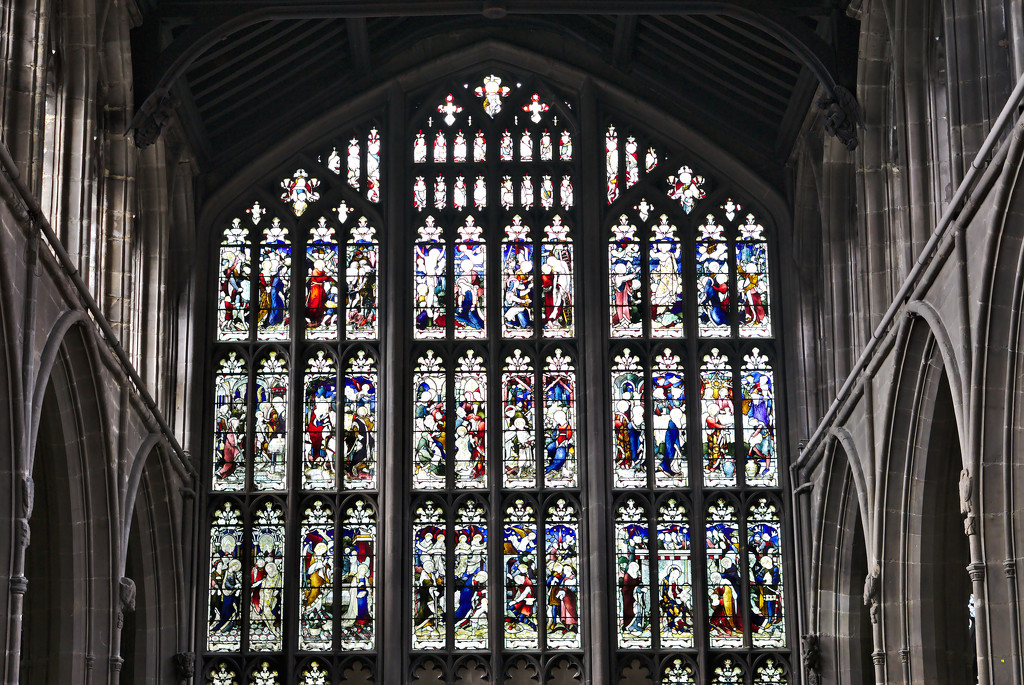 Nottingham St. Mary's Church, West Window  by phil_howcroft