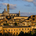 Siena cityscape at sunset  by caterina