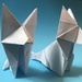 Foxes: Origami  by jnadonza