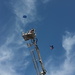 Fire station open day - teddy bear parachute jump! by karendalling
