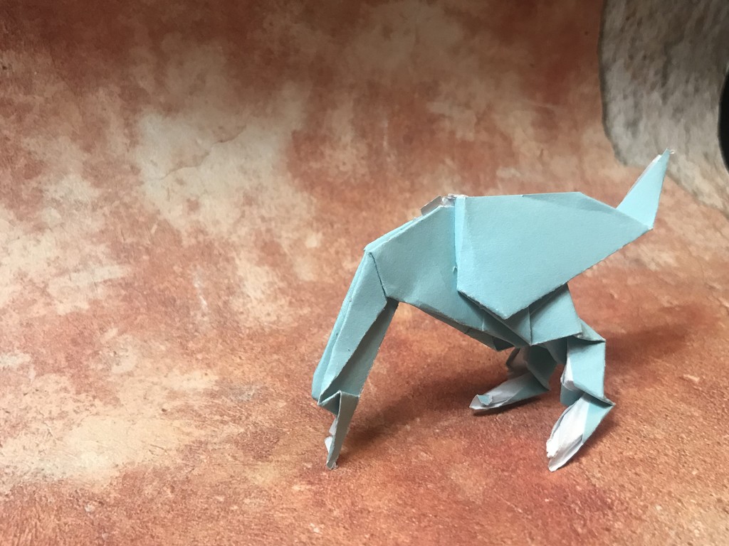 El Gallo de Pelea: Origami by jnadonza
