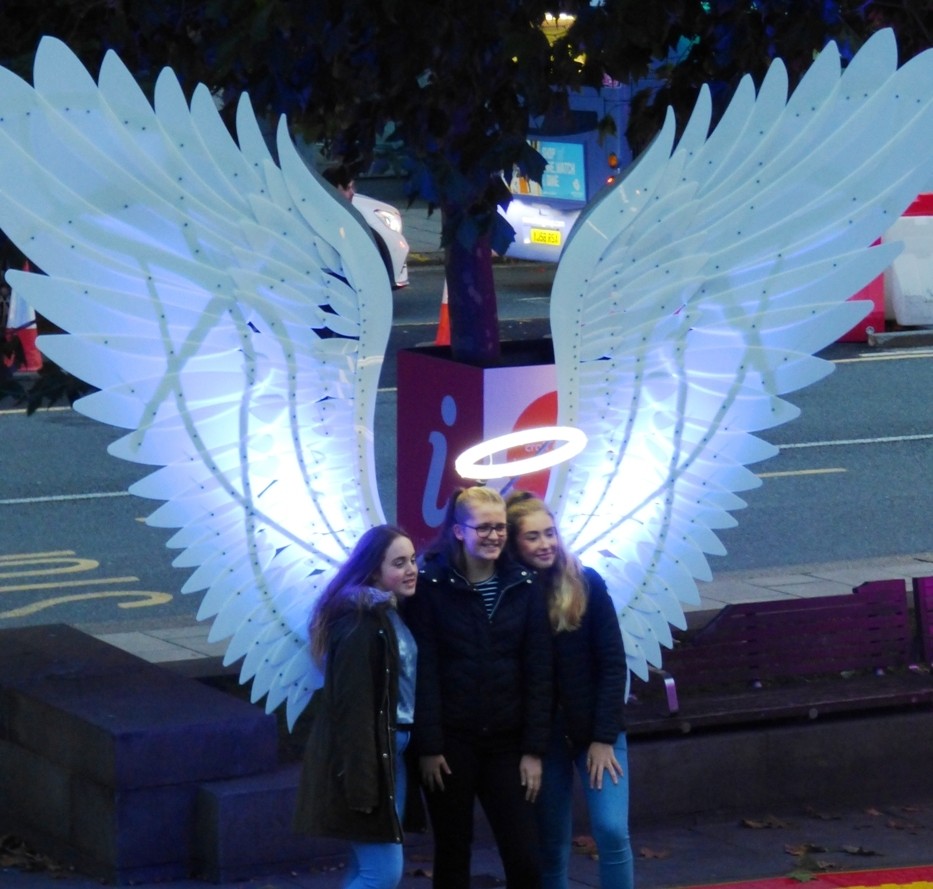 Light Night Leeds - Angels of Freedom by fishers