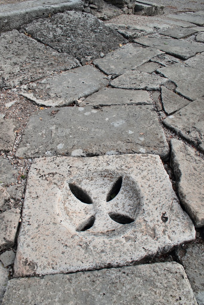 This ancient Roman drain hole cover by blueberry1222