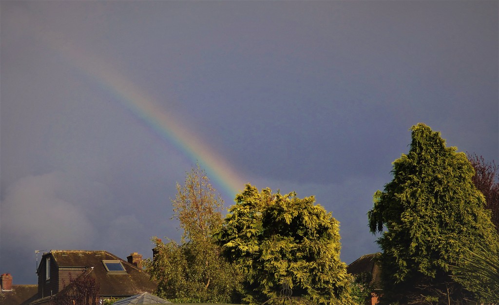 sunshine , rain and rainbow  by beryl