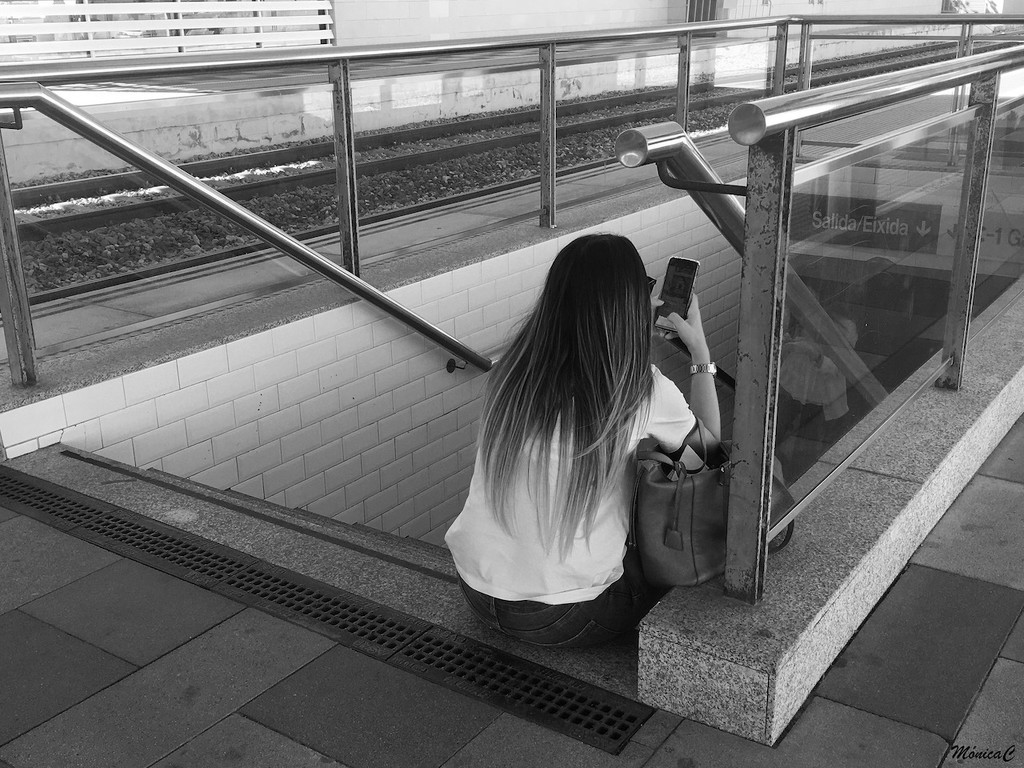 Waiting for the train by monicac