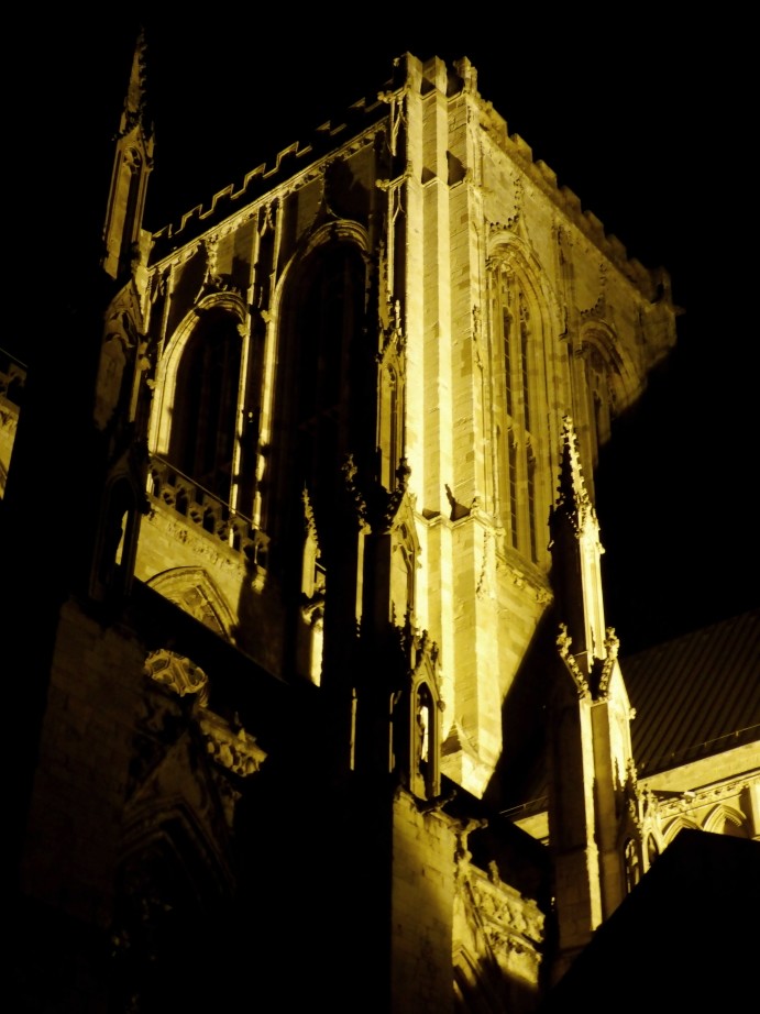 York Minster Central Tower at night by fishers