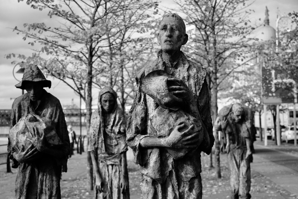 Famine Memorial, Dublin by jamibann