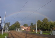 8th Oct 2019 - Rainbow across the tram lines